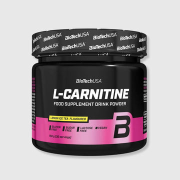 BioTechUSA L-Carnitine Drink Powder | 2,000mg/serving | Vegan, Gluten-Free, Sugar-Free | Boost Metabolism & Energy | Megapump